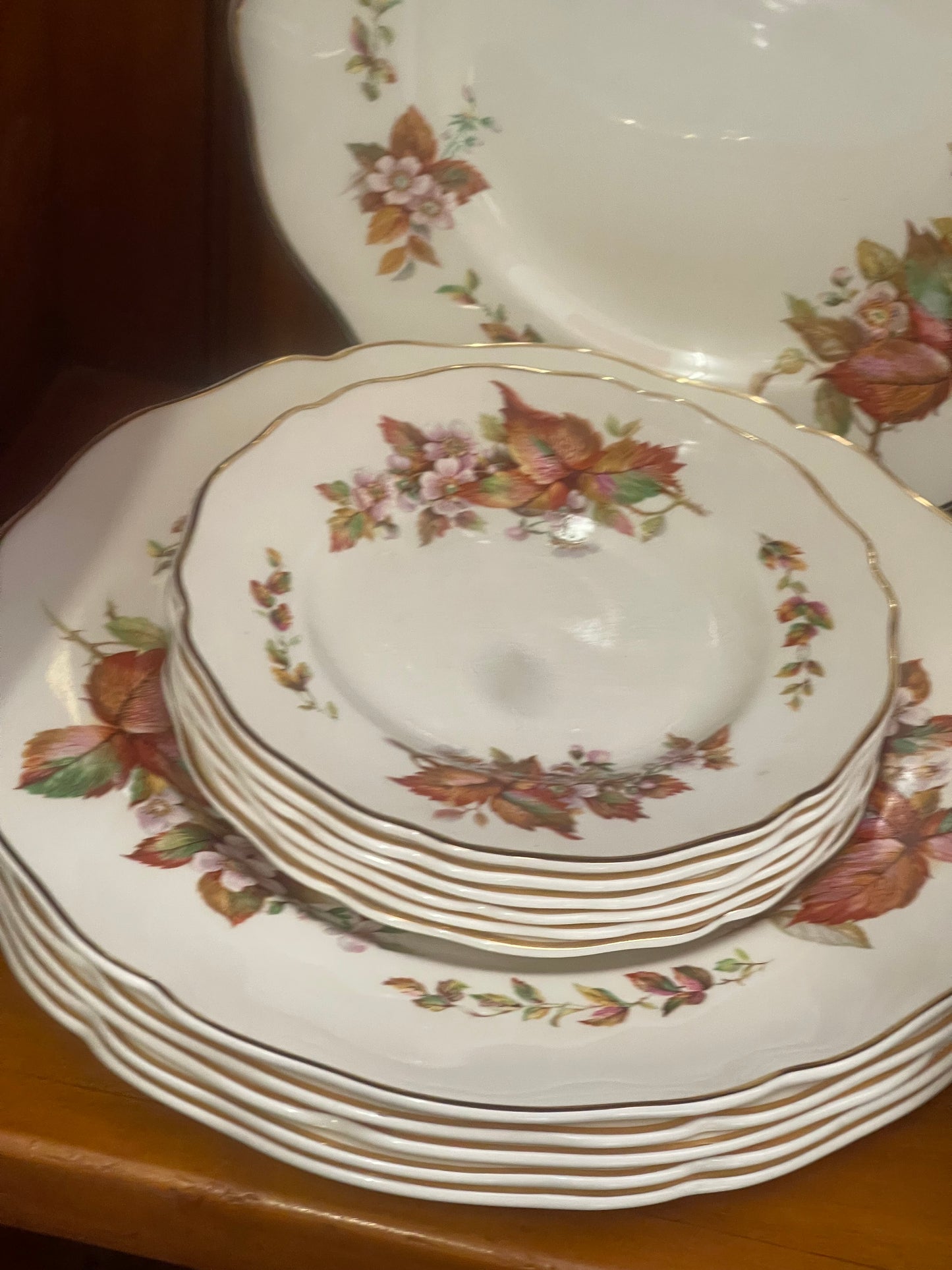 1930s Royal Doulton Wilton Dinner Set (Pattern D6226) – Vintage English China (40 Pieces)