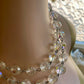 Vintage Aurora Borealis Crystal Double Strand Necklace – c.1950s