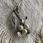Vintage Sterling Silver & Pearl Floral Brooch – c.1950s–60s
