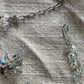 Vintage Aurora Borealis Crystal Necklace & Clip-On Earrings Set – c.1950s–60s