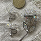 Vintage Aurora Borealis Crystal Brooch & Clip-On Earrings Set – c.1950s–60s