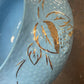 Vintage Wade “Golden Blue” Bowl with Matching Spoons – England