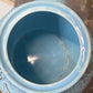 Vintage Blue Wade Tea Set with Hand-Painted Gold Leaves