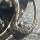 Artisan Wirework Brooch with Black Cabochon – Sculptural Design