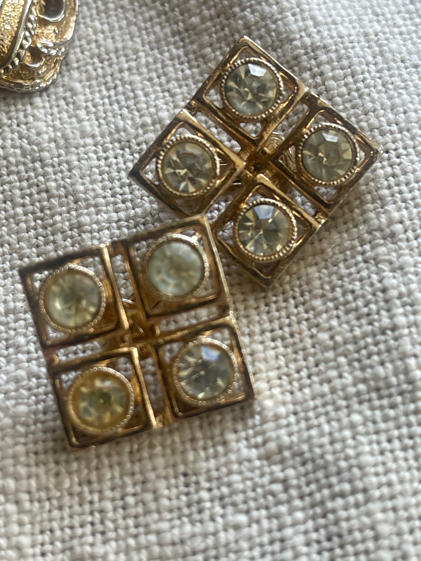 Vintage Clip-On Earring Set – Sarah Coventry & Gold Tone Styles (3 Pairs)