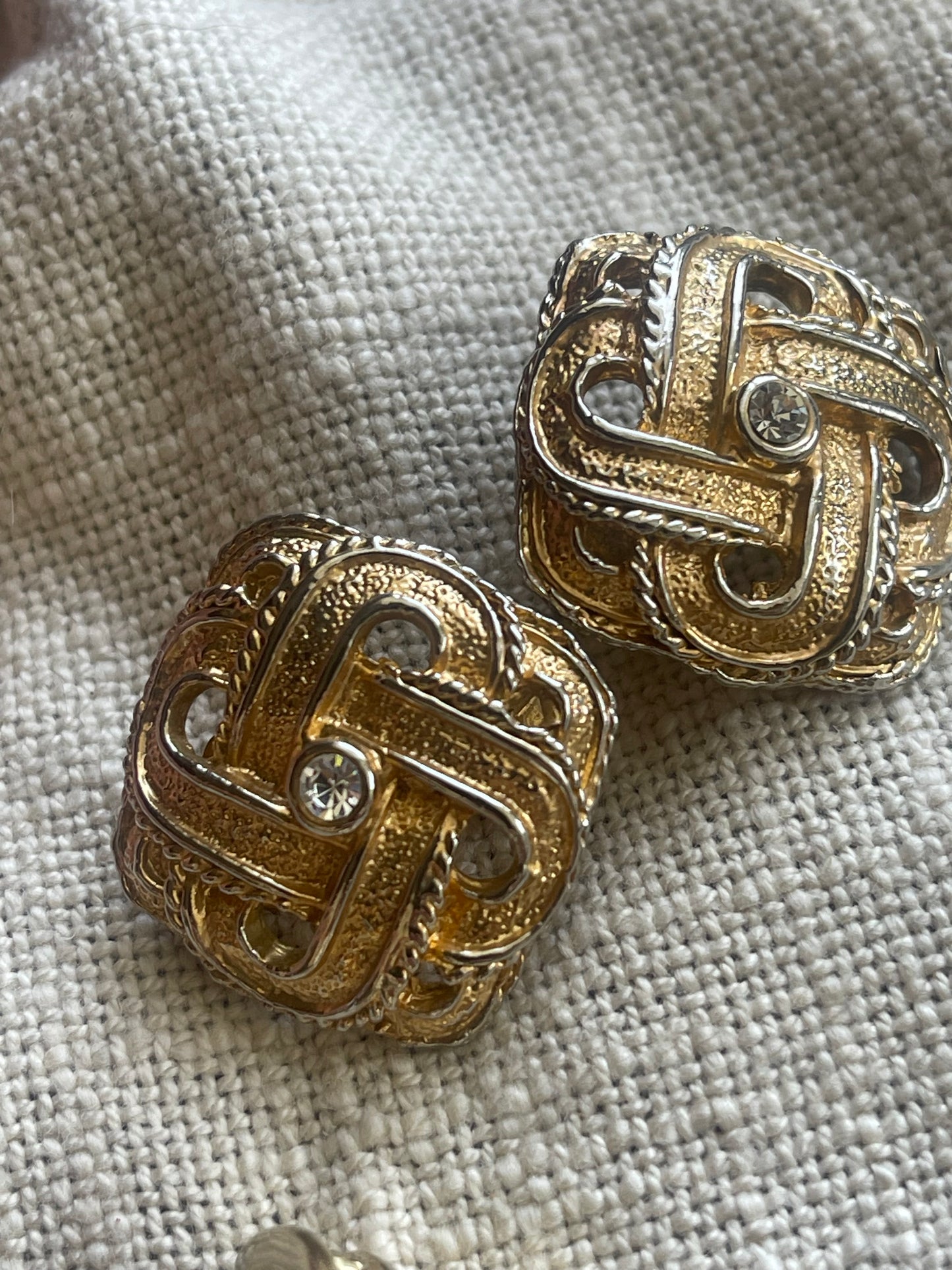 Vintage Clip-On Earring Set – Sarah Coventry & Gold Tone Styles (3 Pairs)