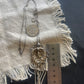 Vintage Silver-Tone Statement Pendant Necklace with Fringe Drop (53cm Chain)