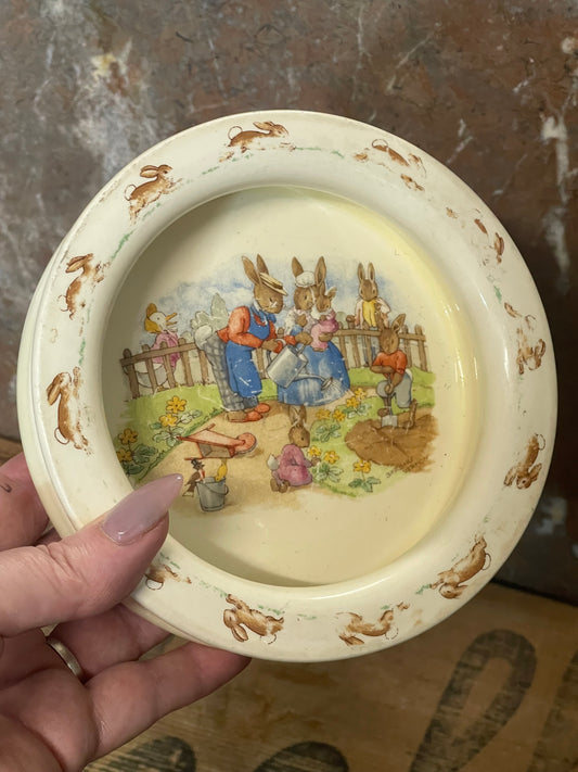 Royal Doulton Bunnykins Baby Bowl – Vintage Nurseryware Mid century