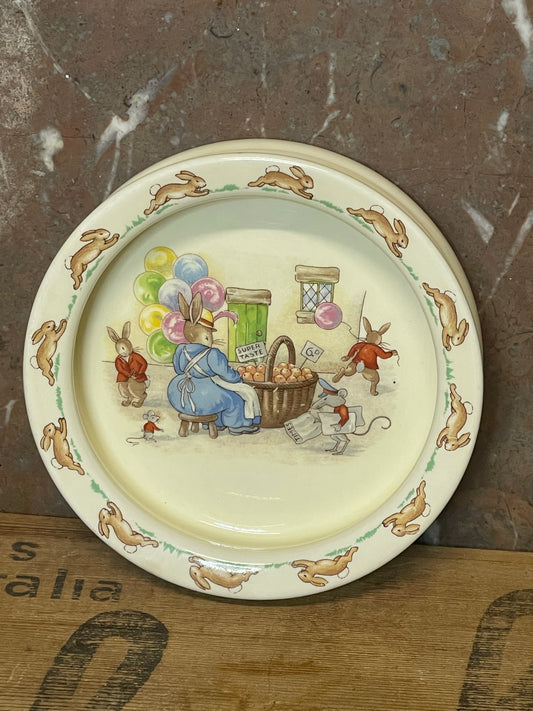 Vintage Royal Doulton Bunnykins Baby Bowl – c.1960s