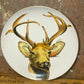 Vintage Saji Fine China Hand-Painted Plate – Stag Head, Japan c.1950s