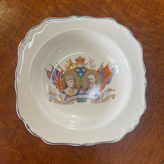 1930s Meakin England -HM King George V HM Queen Mary | Silver Jubilee 1910 - 1935 bowl