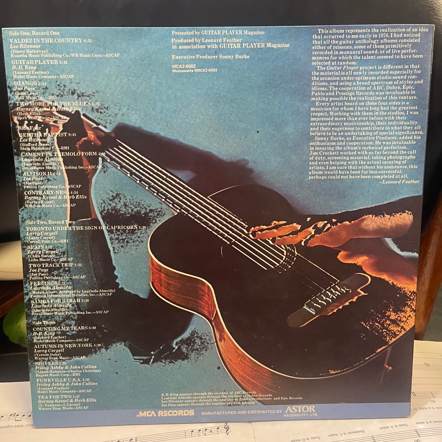 Guitar Player – An Album of Contemporary Styles by Modern Masters (1976) Vintage 2LP Set