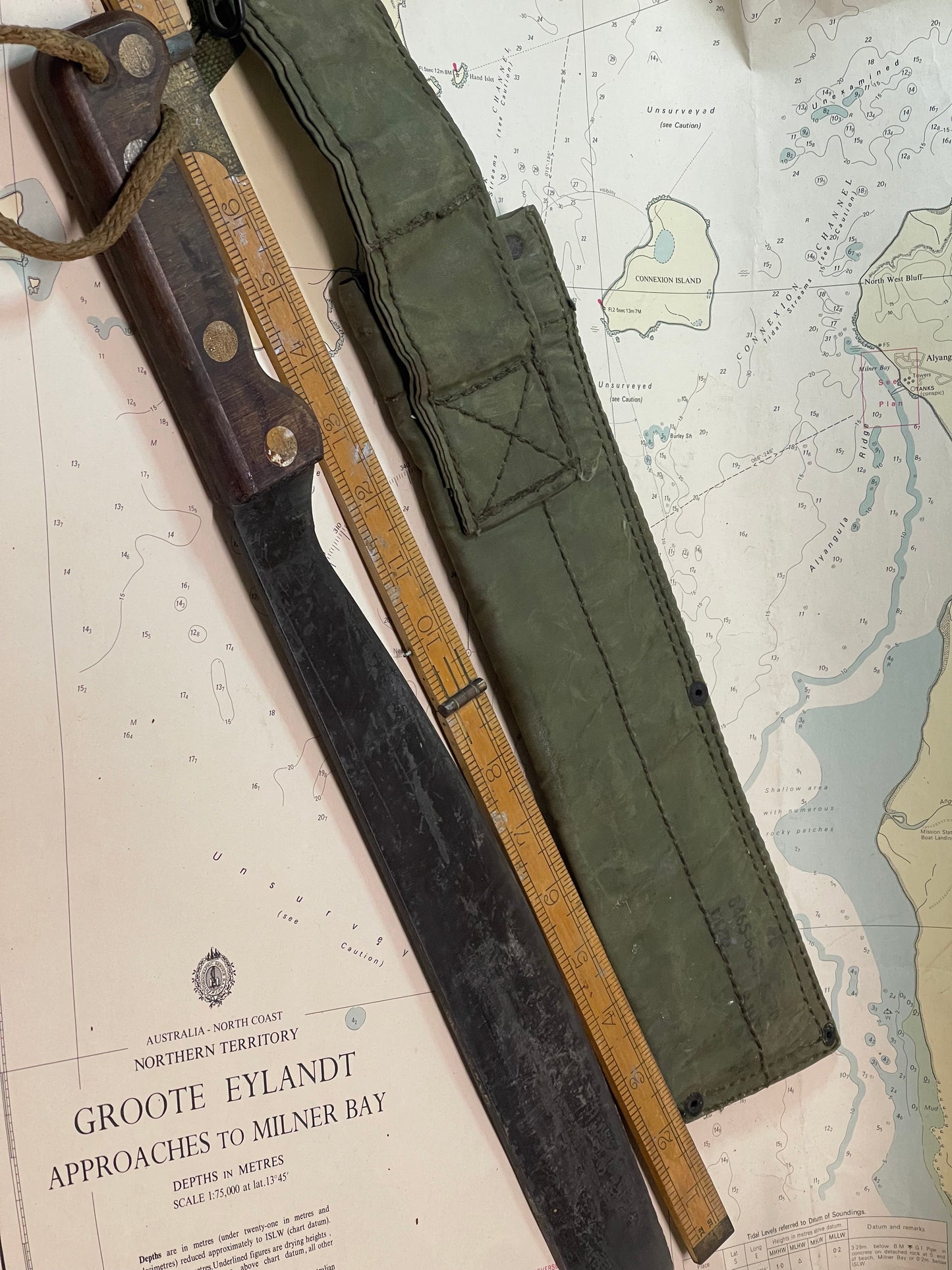 1972 Australian Military Machete & Sheath – MA72 with Broad Arrow Mark