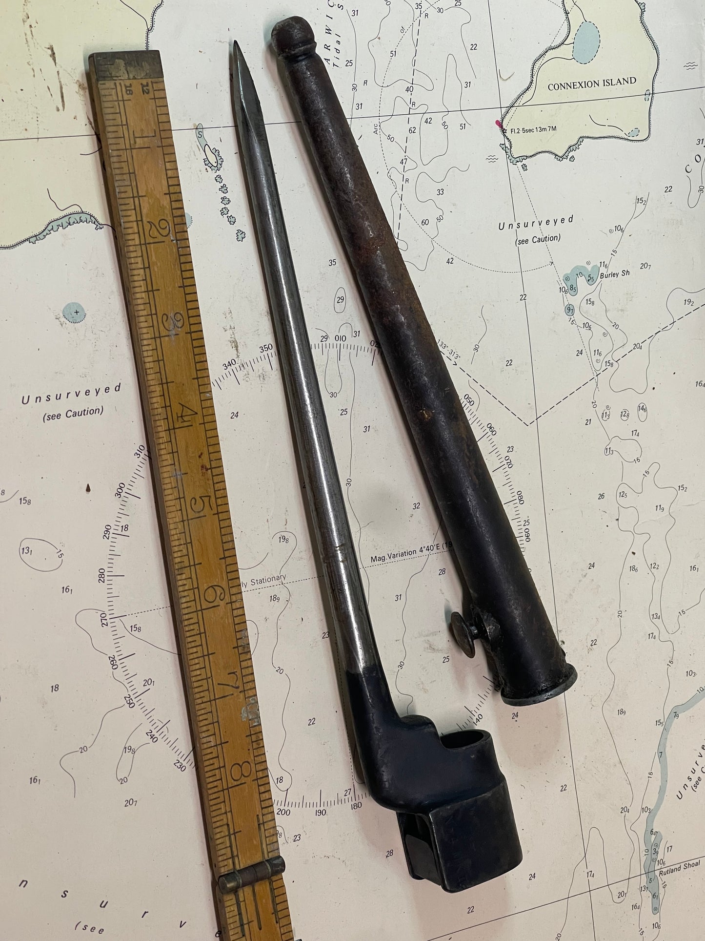 WWII British No.4 Mk II Spike Bayonet (Lee-Enfield Rifle)