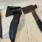 Vintage Military Field Hatchet & Knife Set with Leather Sheath (c.1940s–50s)