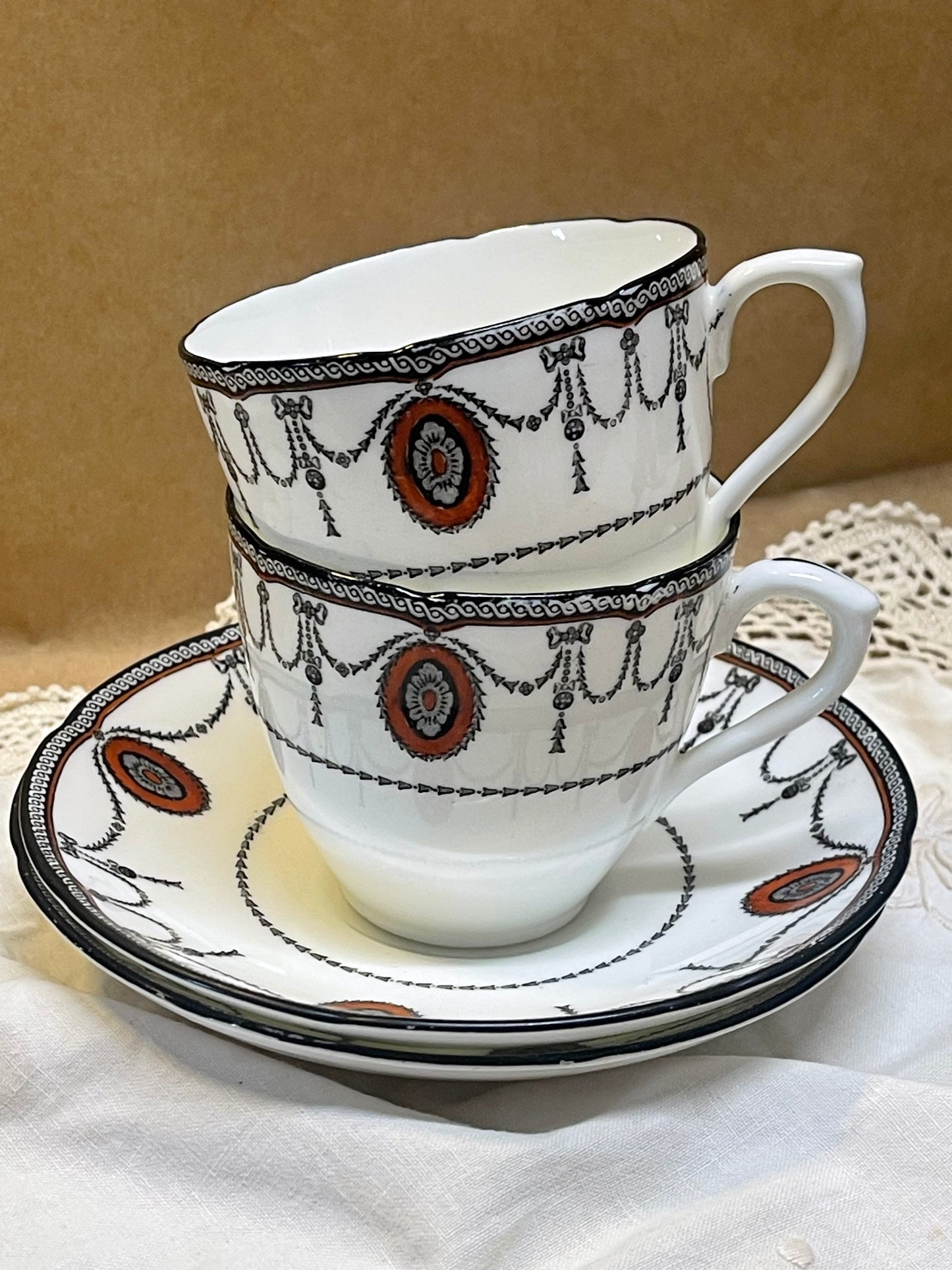 Royal Doulton “Countess” Cup & Saucer Pair (c.1908)