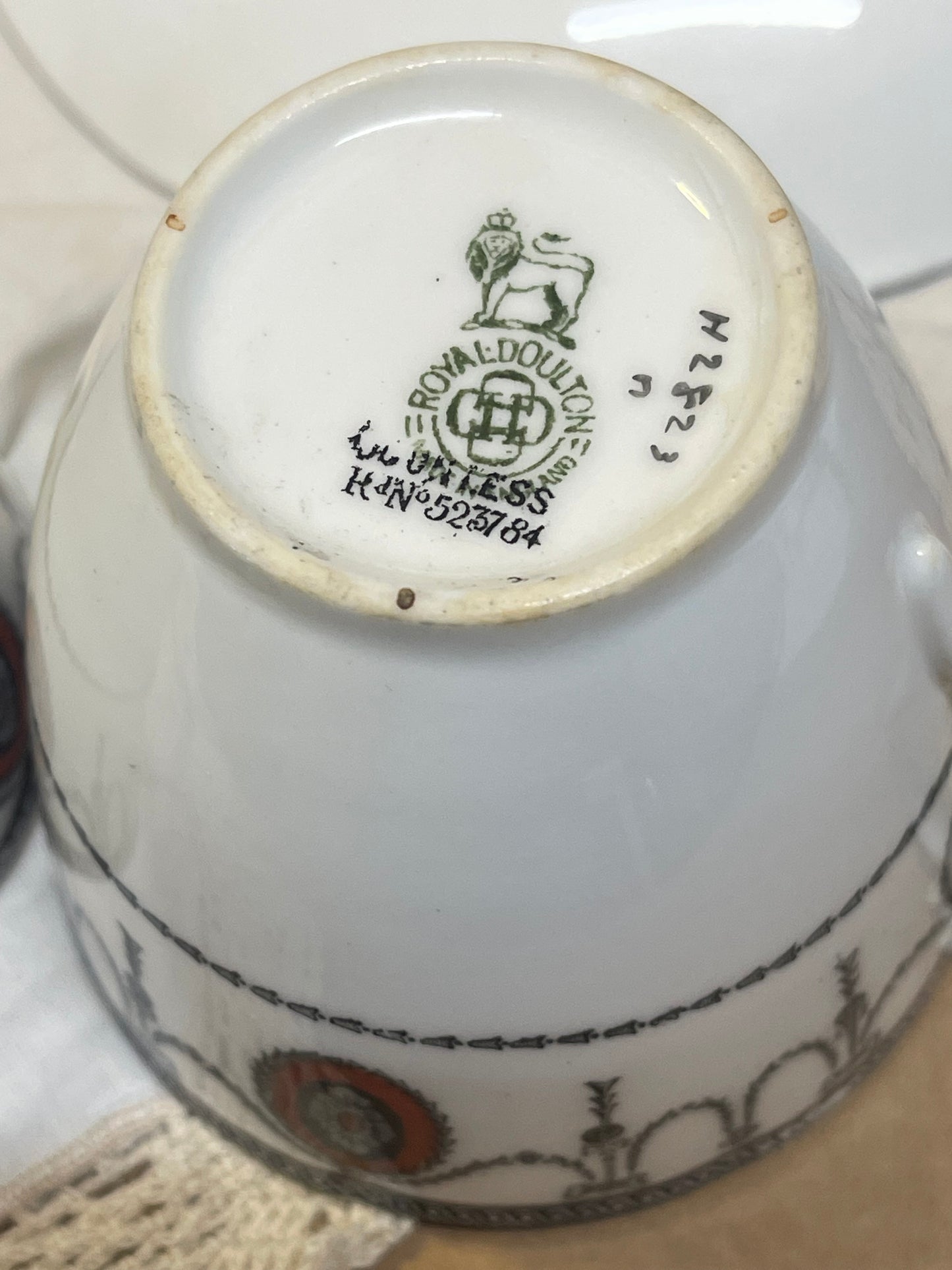 Royal Doulton “Countess” Cup & Saucer Pair (c.1908)