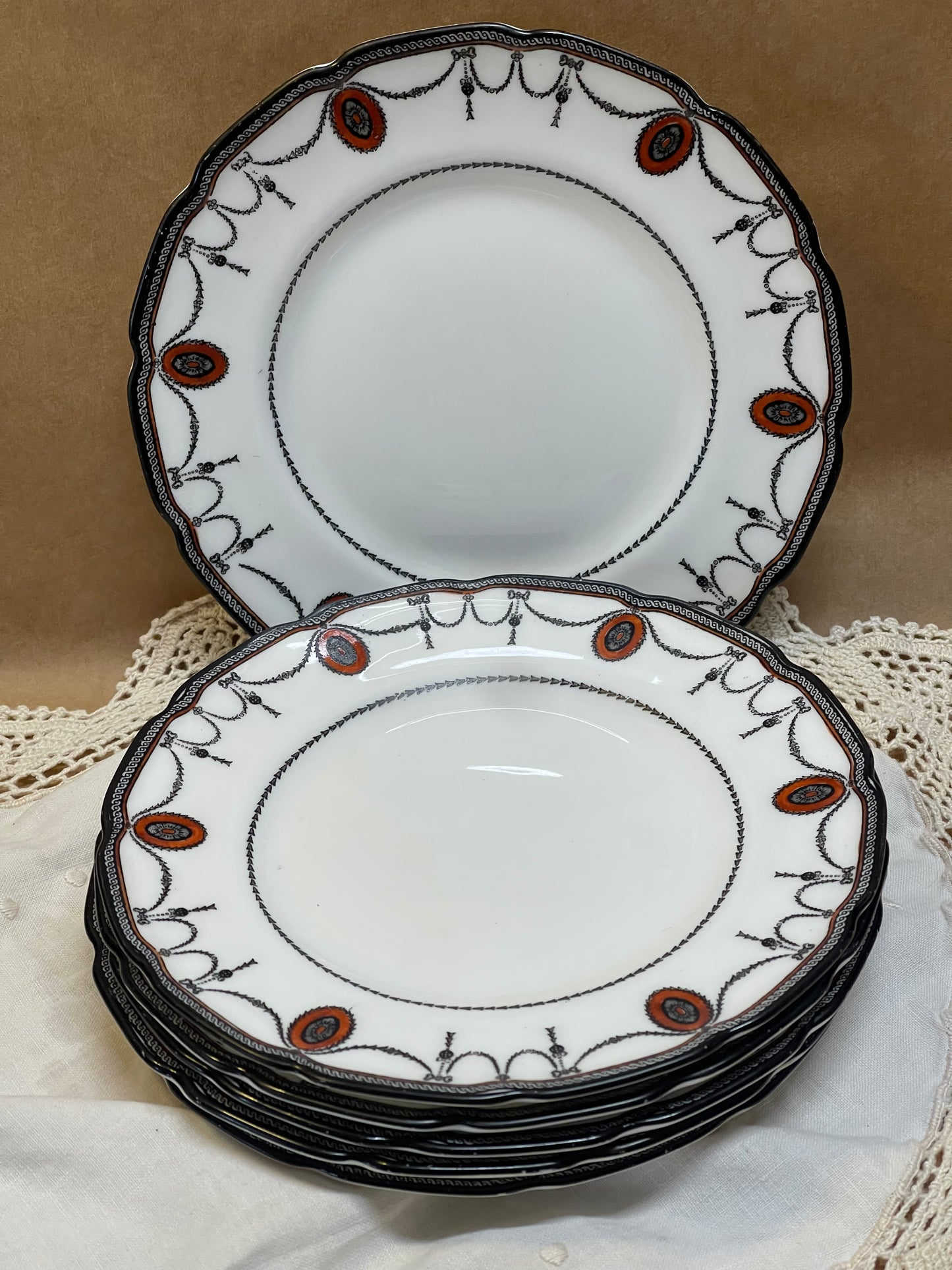 Royal Doulton “Countess” Side Plates – Set of Six (c.1908)