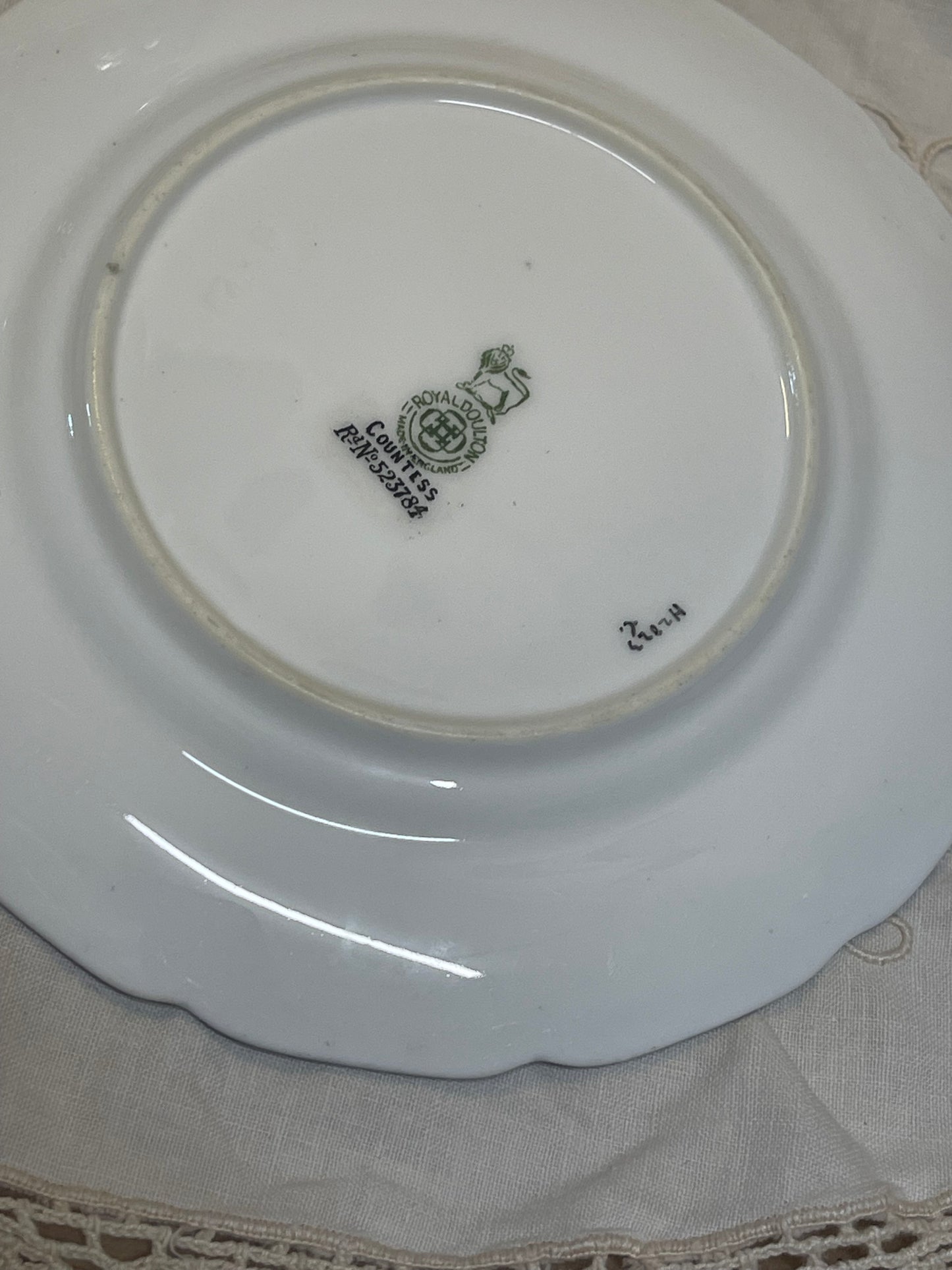 Royal Doulton “Countess” Cup & Saucer Pair (c.1908)