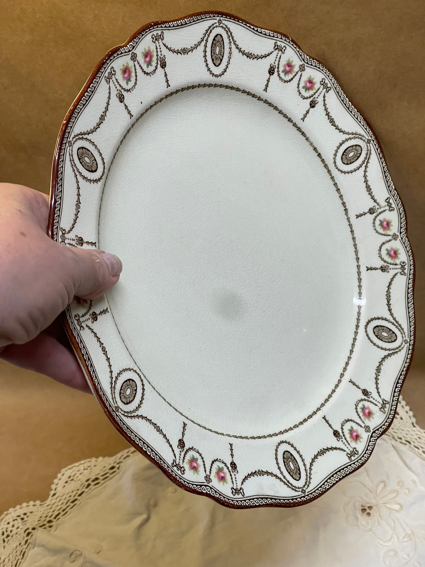 Royal Doulton “Countess” Large Plate – Floral Variation (25cm) c.1908