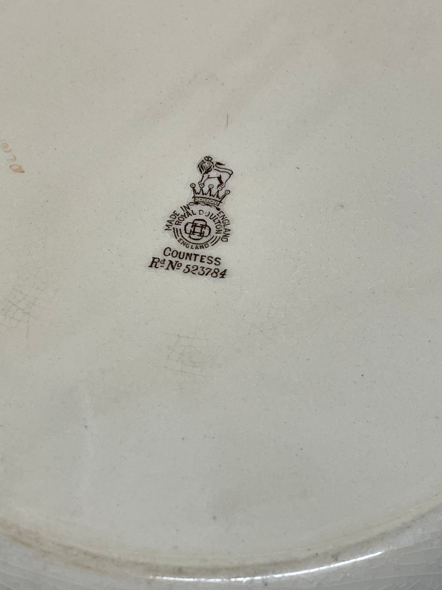 Royal Doulton “Countess” Large Plate – Floral Variation (25cm) c.1908