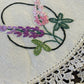 Vintage Hand-Embroidered Linen Doily Set with Crochet Edging