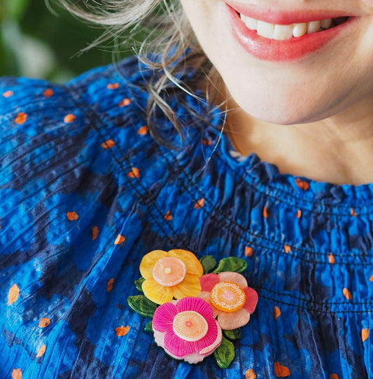 Pretty Poppies Brooch (2024) Jocelyn Proust and Erstwilder