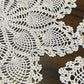 Vintage Hand-Crocheted Doily Set – Cream Lace