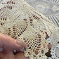 Vintage Hand-Crocheted Doily Set – Cream Lace