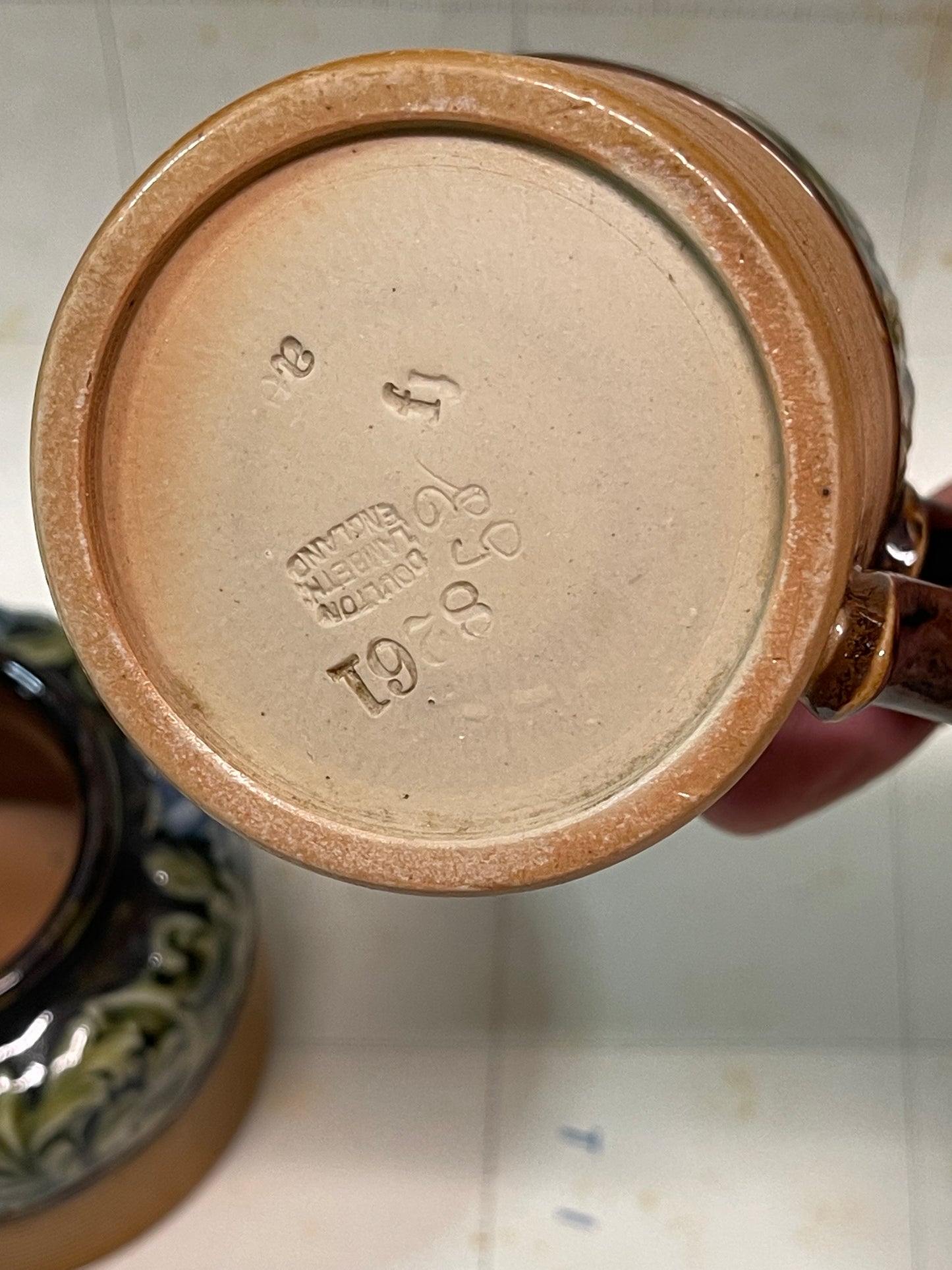Doulton Lambeth Stoneware Jug & Sugar Bowl C.1900