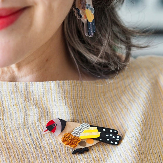 Go for Goldfinch Brooch (2024) Jocelyn Proust and Erstwilder