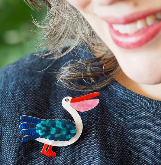 Pelican Perfection Brooch (2024) Jocelyn Proust and Erstwilder