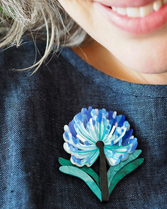 Abundant Agapanthus Brooch (2024) Jocelyn Proust and Erstwilder