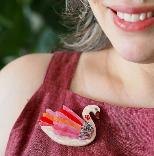 Serene Swan Brooch (2024) Jocelyn Proust and Erstwilder