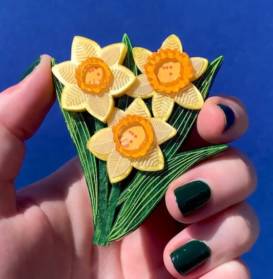 Delightful Daffodils Brooch (2024) Jocelyn Proust and Erstwilder