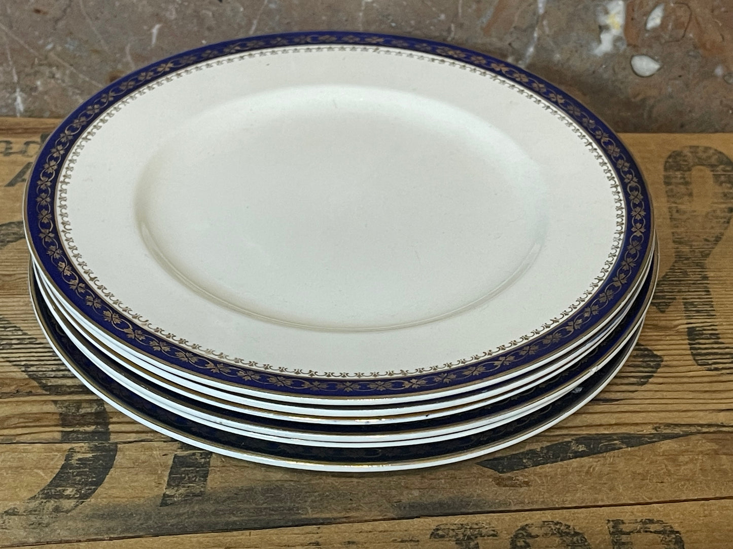 Alfred Meakin “Bleu de Roi” Dinner Plates – Set of 6