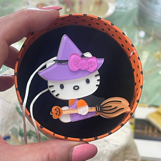 Learn to Spell Witch Brooch (2021) by Hello Kitty and Erstwilder