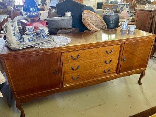 Vintage Rosewood Sideboard with Cabriole Legs