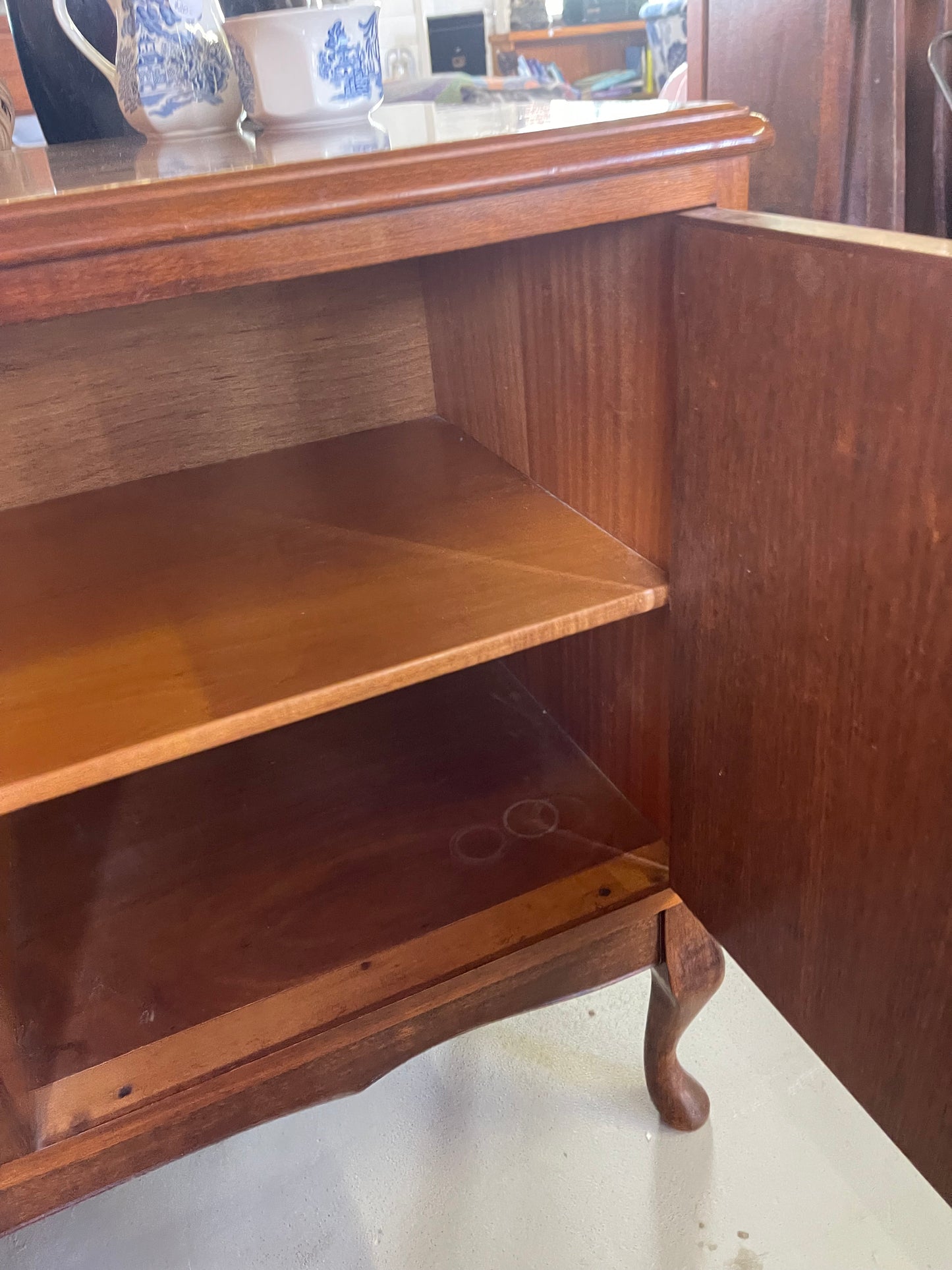 Vintage Rosewood Sideboard with Cabriole Legs