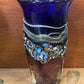 Vintage 80s Hand Blown Art glass Vase by Peter Goss