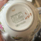 Shelley Fine Bone China Trio – “Dainty” Shape, Floral Sprays with Blue Trim
