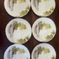 Shelley Fine Bone China – Set of 6 Side Plates, “Old Mill” Landscape Series