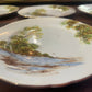 Shelley Fine Bone China – Set of 6 Side Plates, “Old Mill” Landscape Series