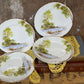 Shelley Fine Bone China – Set of 6 Side Plates, “Old Mill” Landscape Series