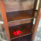 Art Deco timber display cabinet with Leadlight