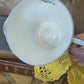 Shelley Fine Bone China Cup & Saucer – Dainty Shape, Floral Sprays with Blue Trim