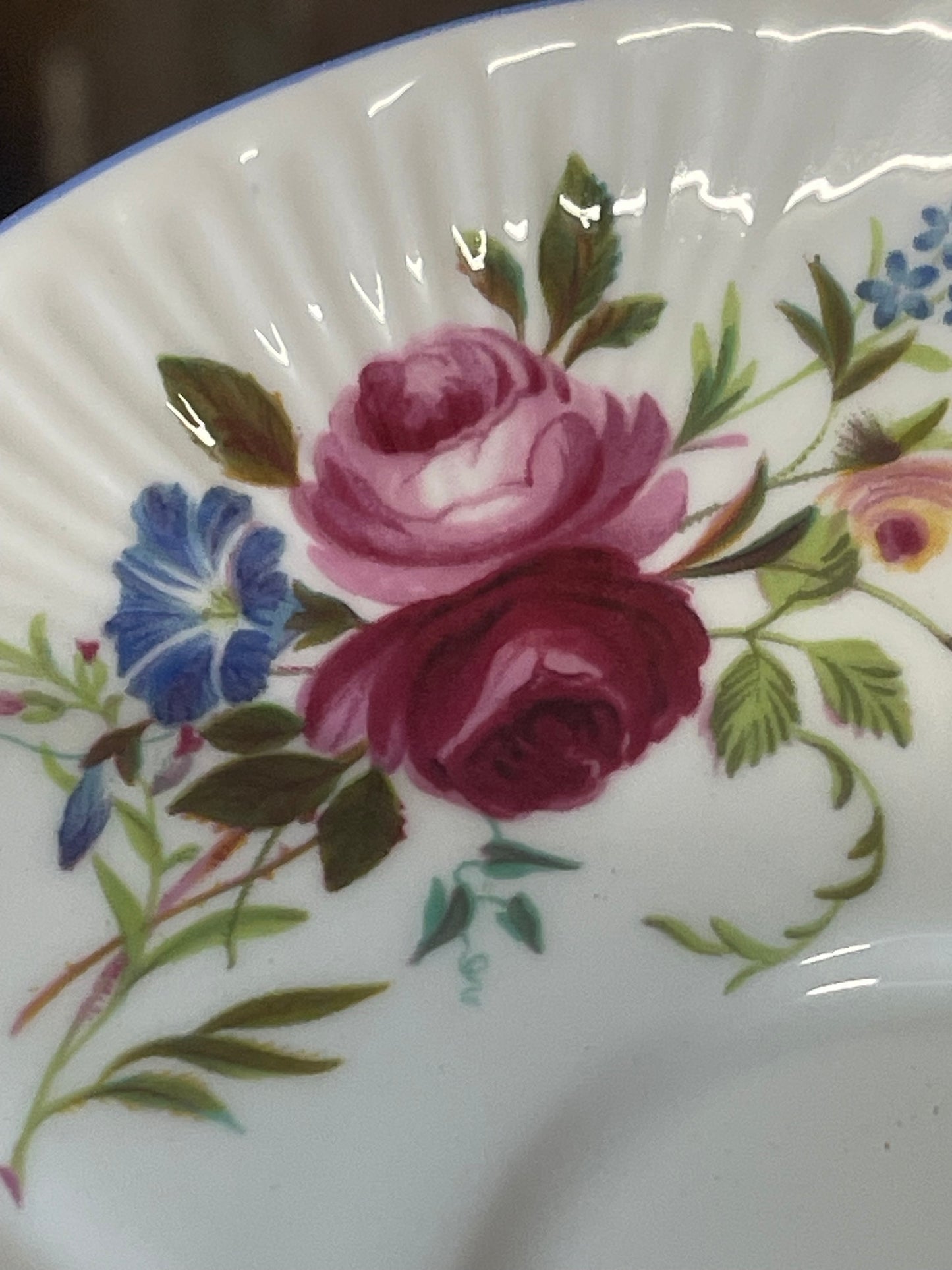 Shelley Fine Bone China Teacup & Saucer – Floral Design