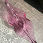 Mid-century Murano large art glass pink Lip bowl