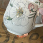 Santa Clara Ironstone Teapot & Cream Jug – Spain, Mid-Century Floral