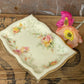 Royal Staffordshire Pottery (A.J. Wilkinson Ltd) “Honeyglaze” Floral Dish – Hand-Painted with Gilded Edge
